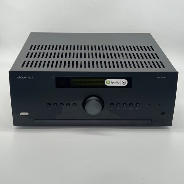 Arcam AVR390 AV Receiver Pre-Owned Front View, Available at Loud and Clear Glasgow, Scotland, U.K.