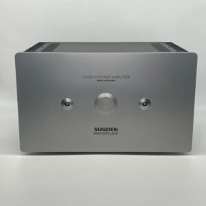 Sugden Masterclass MPA4 Mono Power Amplifier Silver Pre-owned R Front View, Available at Loud and Clear Glasgow, Scotland, U.K.