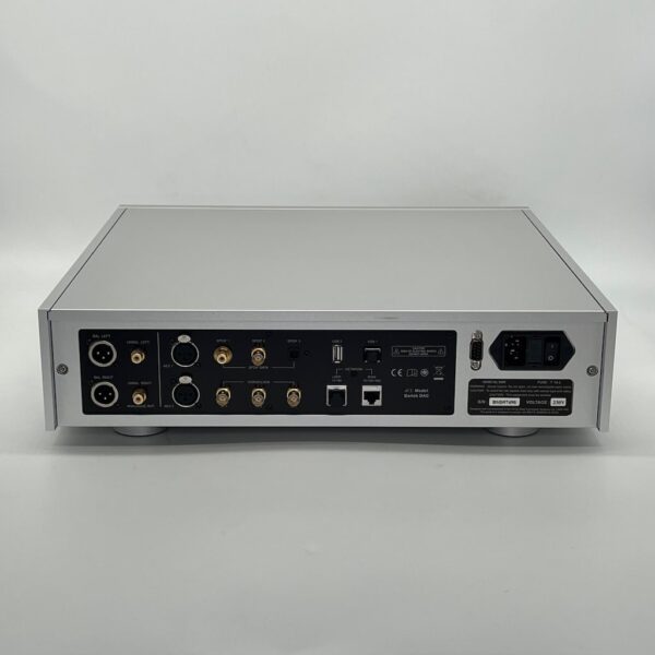 dCS Bartok Non-Apex Streaming DAC Silver Pre-Owned Rear View, Available at Loud and Clear Glasgow, Scotland, U.K.