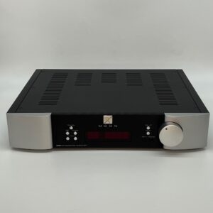 Moon 340i D3PX Integrated Amplifier two-tone Ex-Demonstration Front View, Available at Loud and Clear Glasgow, Scotland, U.K.