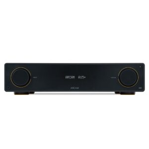 Arcam A15+ Integrated Amplifier New Front View from loud and clear glasgow, scotland, uk