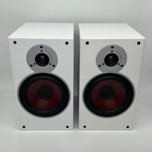 Dali Zensor 3 Bookshelf Speakers White Pre-Owned Front View Grilles Off, Available at Loud and Clear Glasgow, Scotland, U.K.