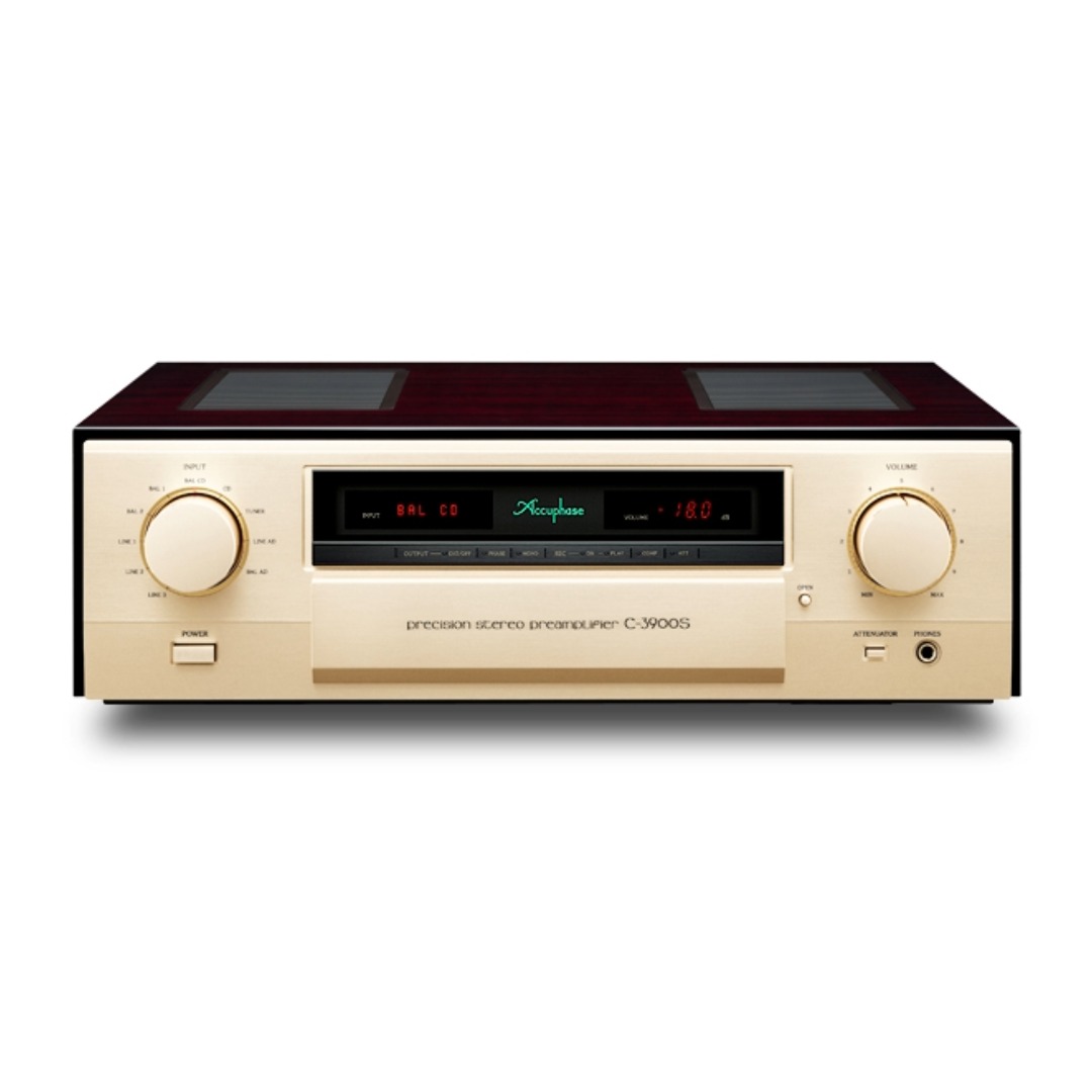 Accuphase C3900S Stereo Preamplifier New Front View, Available from Loud and Clear, Glasgow, Scotland. U.K.