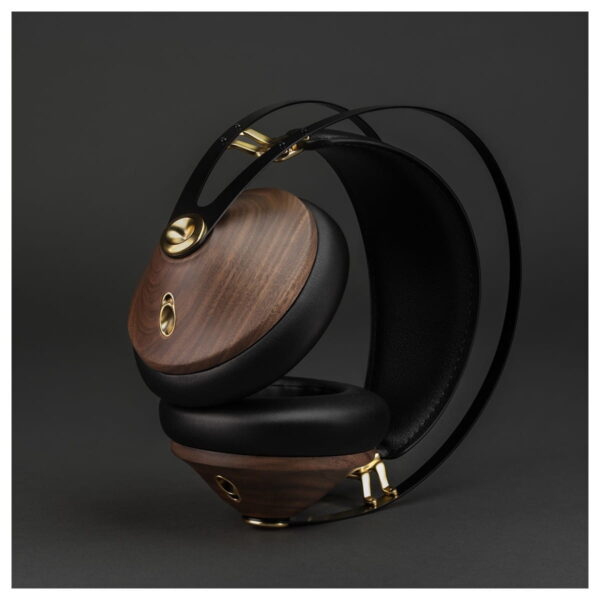 Meze 99 Classics Gen 2 Closed Back Headphones Walnut Gold New lifestyle 2 View, Available from Loud and Clear Glasgow, Scotland. U.K.