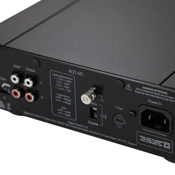 Rega Aos MC Phono Preamplifier New Angle View, Available at Loud and Clear Glasgow, Scotland, U.K.