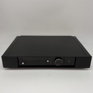 Rega Elex-R Integrated Amplifier Pre-Owned Front View, Available at Loud and Clear Glasgow, Scotland, U.K.