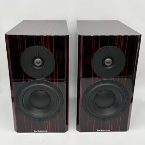 Dynaudiospecial Forty Bookshelf Speakers Black Vine Pre-Owned Front View, Available at Loud and Clear Glasgow, Scotland, U.K.