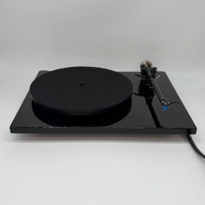 Rega P3-24 Turntable Pre-Owned Front View Lid Off, Available at Loud and Clear Glasgow, Scotland, U.K.