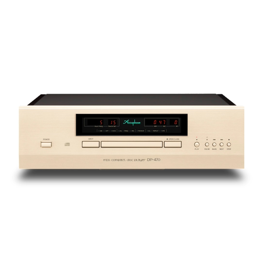 Accuphase DP-470 CD Player New Front View, Available from Loud and Clear, Glasgow, Scotland. U.K.