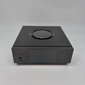Naim Audio Uniti Atom HE Headphone Preamplifier and music Streamer pre-owned Front View, Available at Loud and Clear Glasgow, Scotland, U.K.
